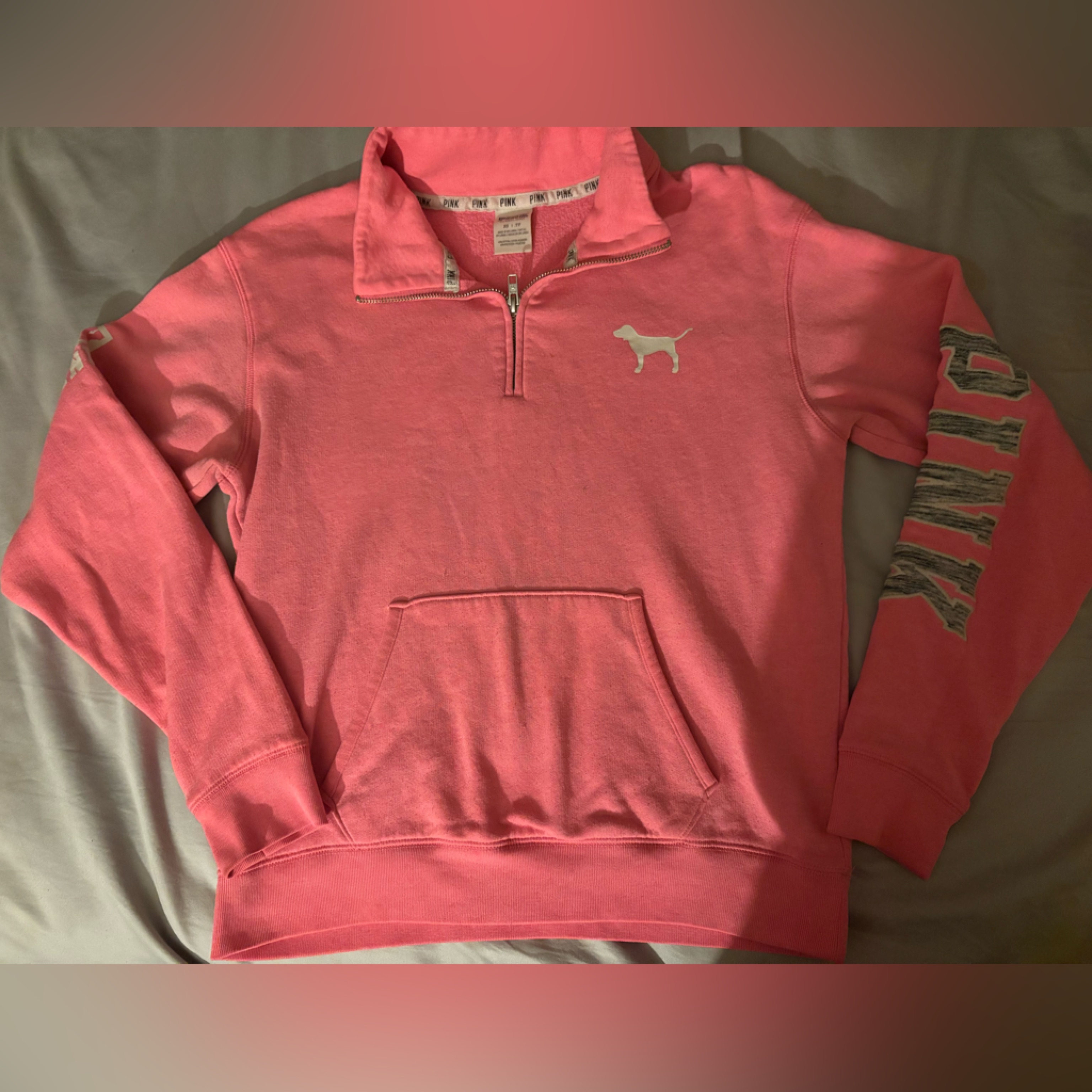 Pink Victoria's Secret Bright Pink Sweatshirt